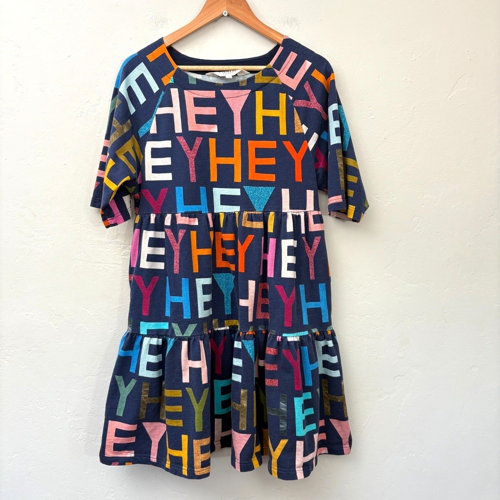 Castle Gorman Hey Hey Hey Dress Women Size 12 Multicolor Tiered